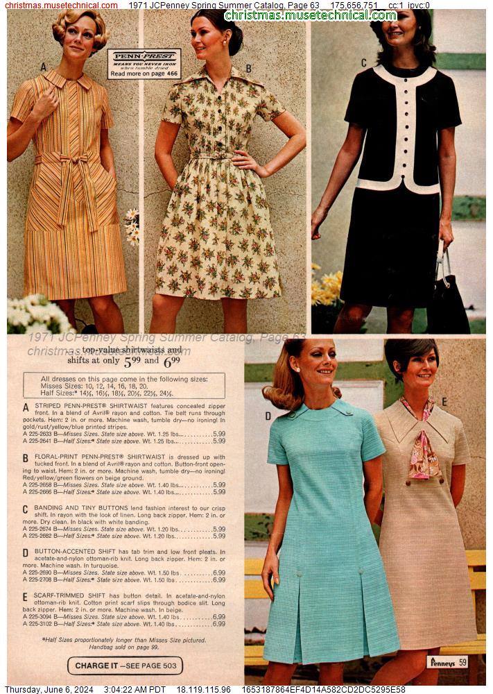 1971 JCPenney Spring Summer Catalog, Page 63