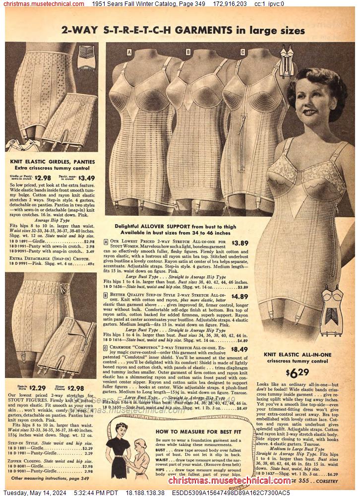 1951 Sears Fall Winter Catalog, Page 349