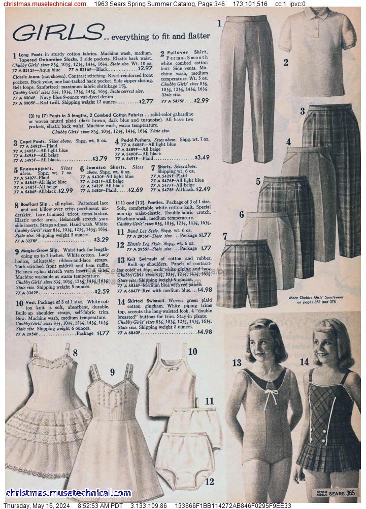 1963 Sears Spring Summer Catalog, Page 346