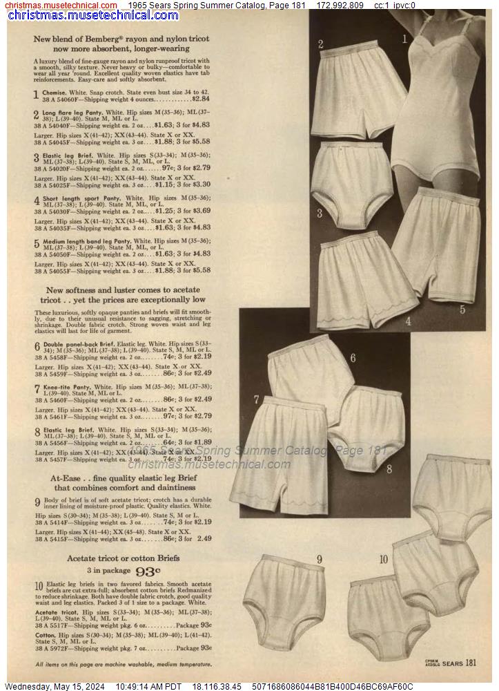 1965 Sears Spring Summer Catalog, Page 181