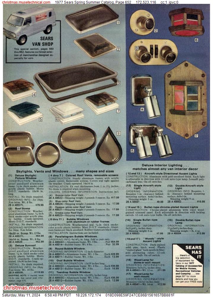 1977 Sears Spring Summer Catalog, Page 652