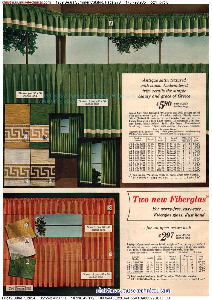 1969 Sears Summer Catalog, Page 278