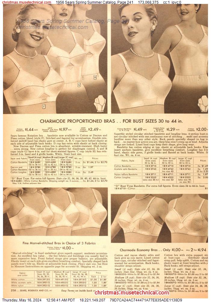 1956 Sears Spring Summer Catalog, Page 241
