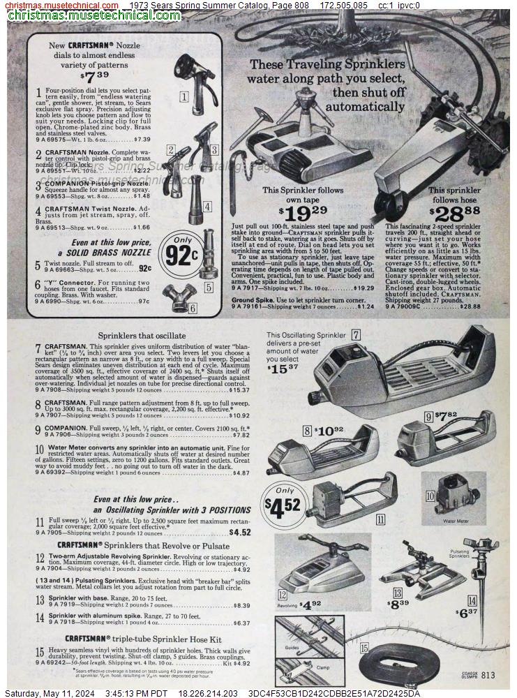 1973 Sears Spring Summer Catalog, Page 808