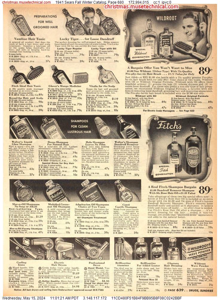 1941 Sears Fall Winter Catalog, Page 680
