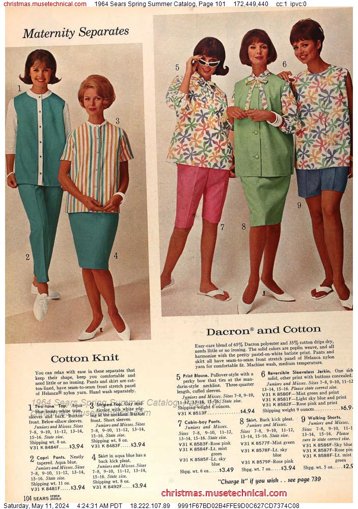1964 Sears Spring Summer Catalog, Page 101