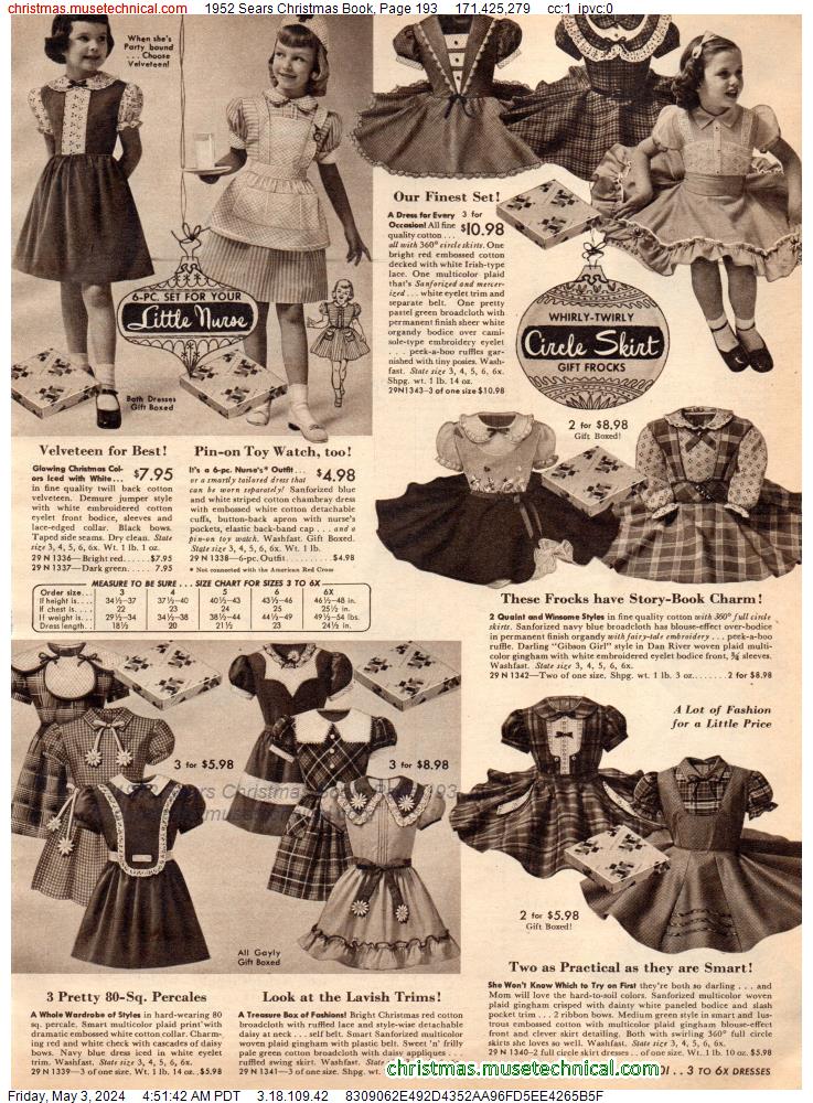 1952 Sears Christmas Book, Page 193