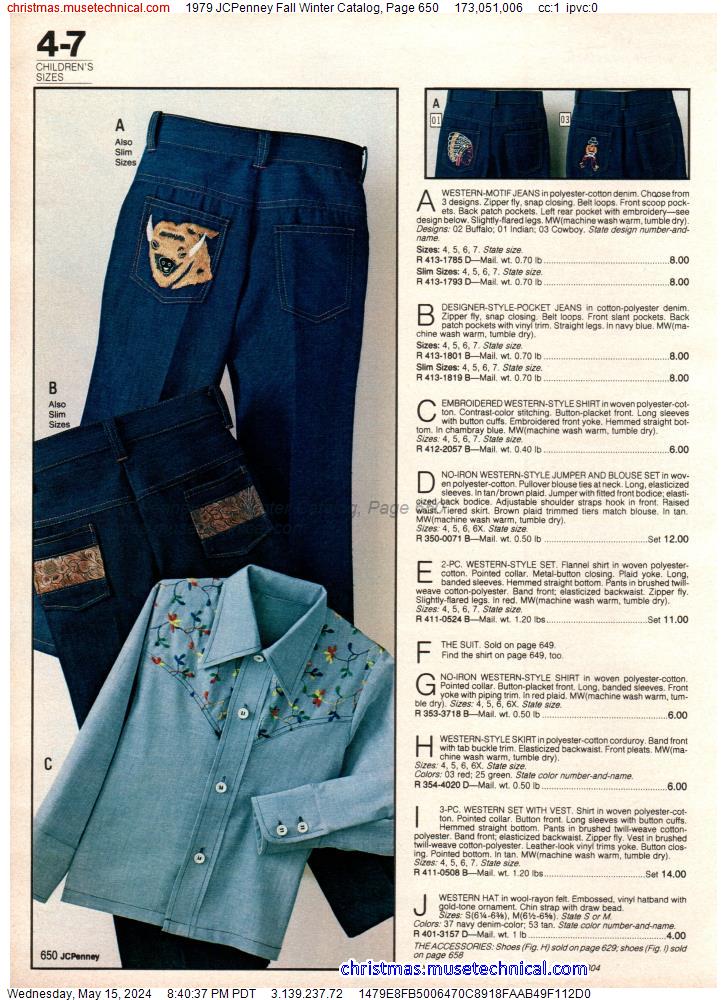 1979 JCPenney Fall Winter Catalog, Page 650
