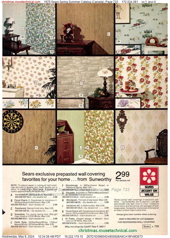 1975 Sears Spring Summer Catalog (Canada), Page 733