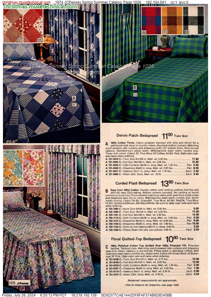 1974 JCPenney Spring Summer Catalog, Page 1026
