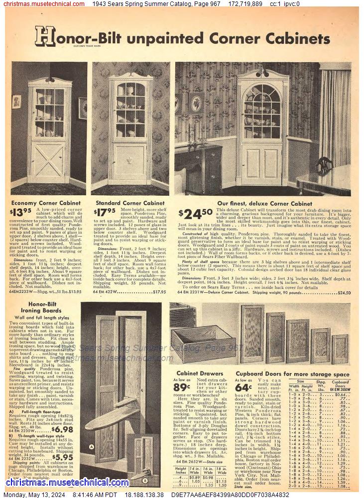 1943 Sears Spring Summer Catalog, Page 967