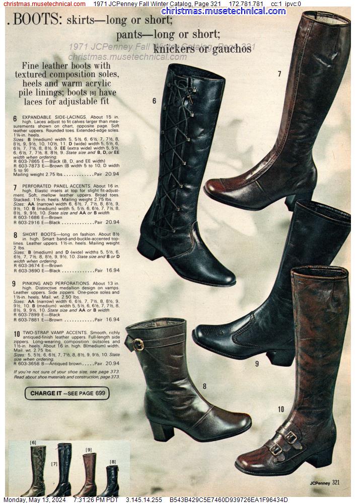 1971 JCPenney Fall Winter Catalog, Page 321
