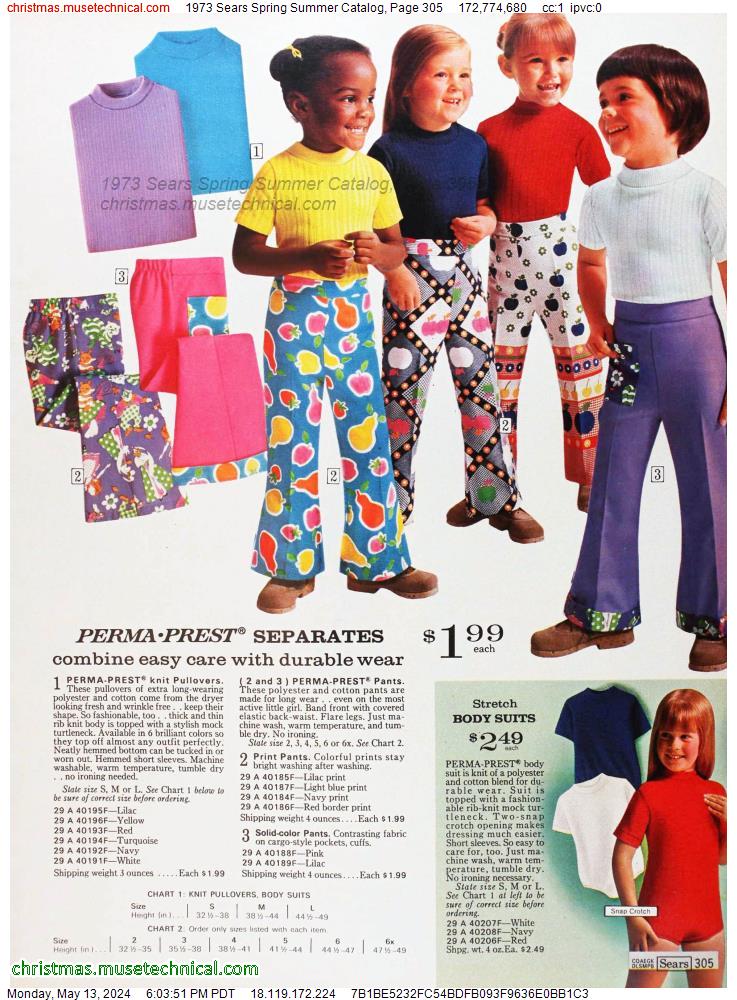1973 Sears Spring Summer Catalog, Page 305