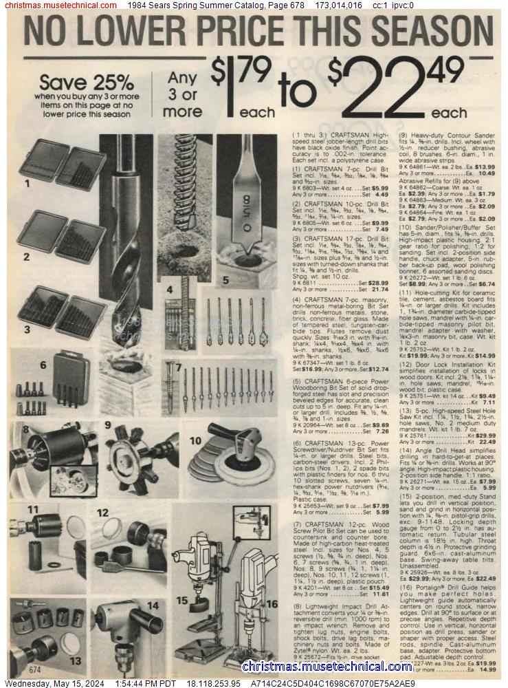 1984 Sears Spring Summer Catalog, Page 678