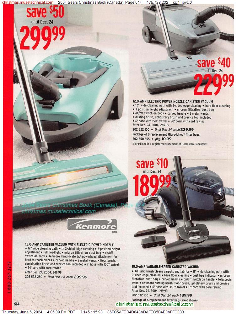 2004 Sears Christmas Book (Canada), Page 614