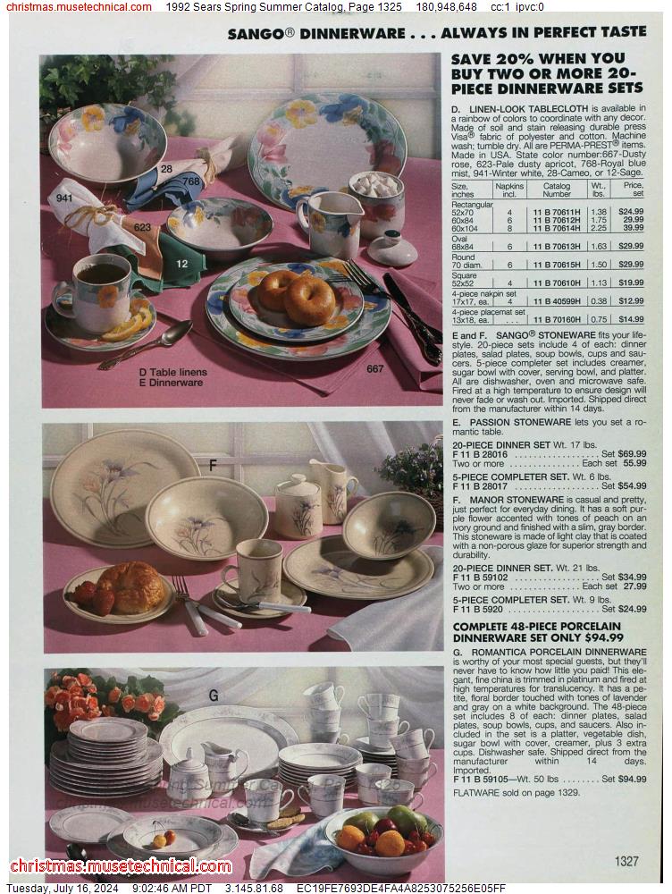 1992 Sears Spring Summer Catalog, Page 1325