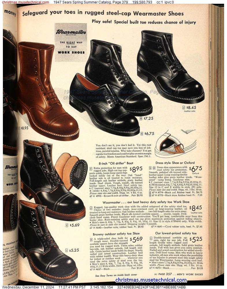 1947 Sears Spring Summer Catalog, Page 379