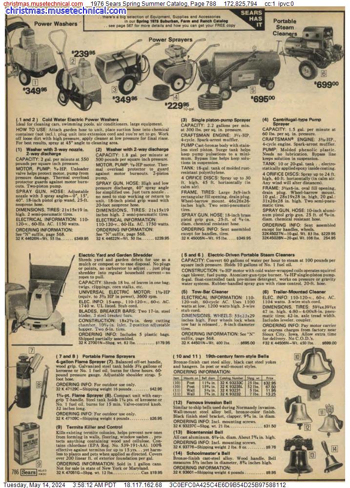 1976 Sears Spring Summer Catalog, Page 788