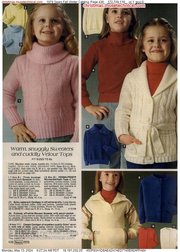 1979 Sears Fall Winter Catalog, Page 436