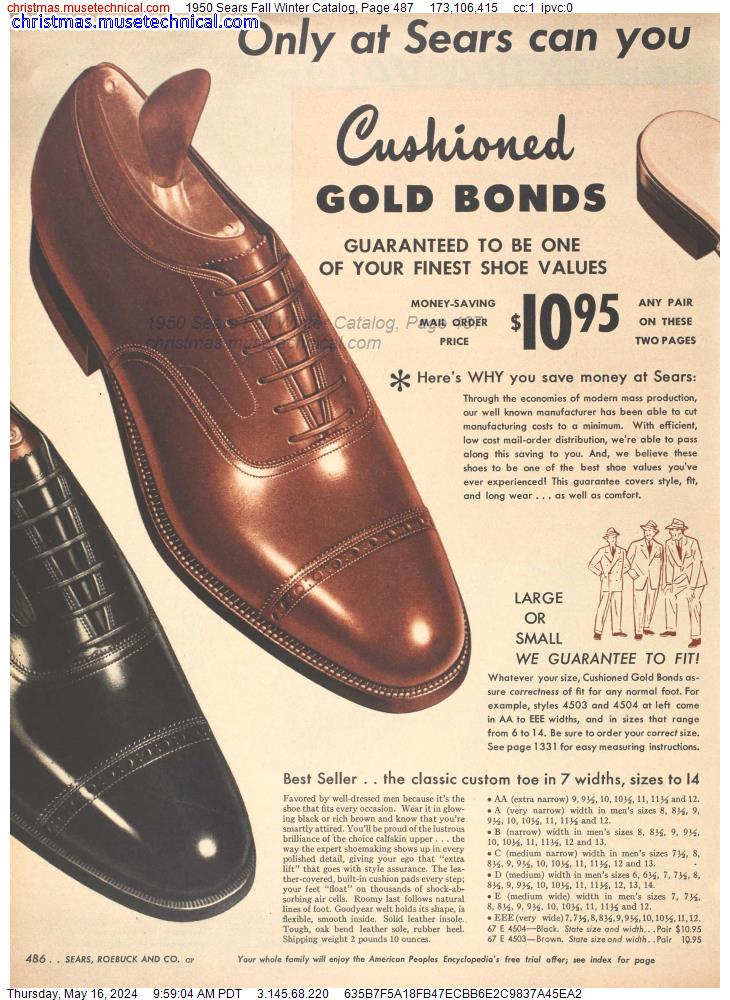 1950 Sears Fall Winter Catalog, Page 487