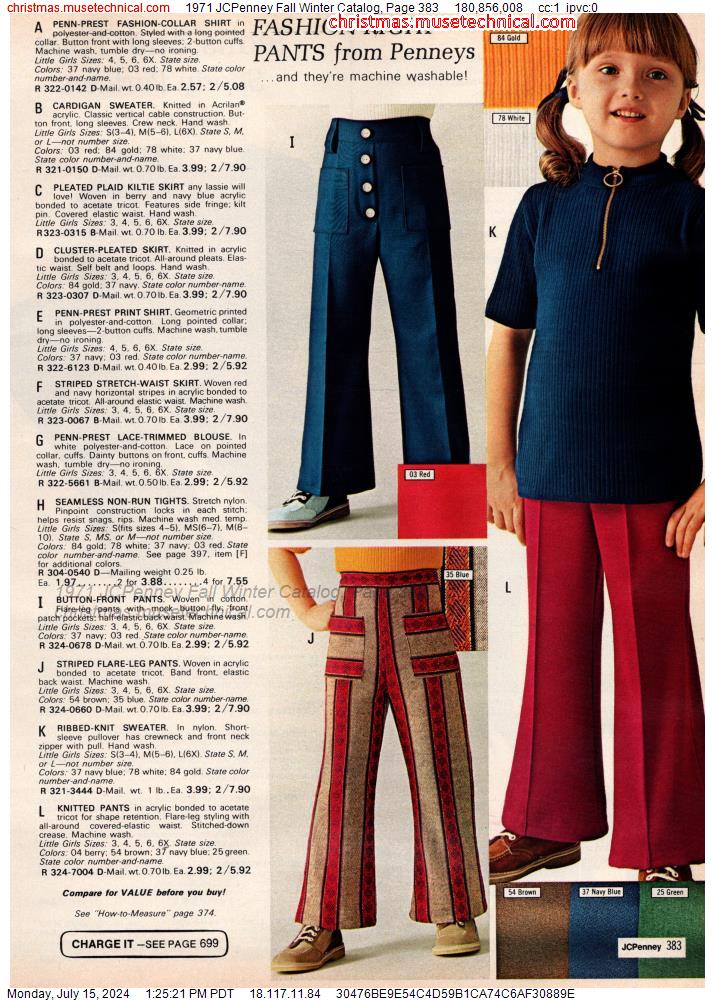 1971 JCPenney Fall Winter Catalog, Page 383