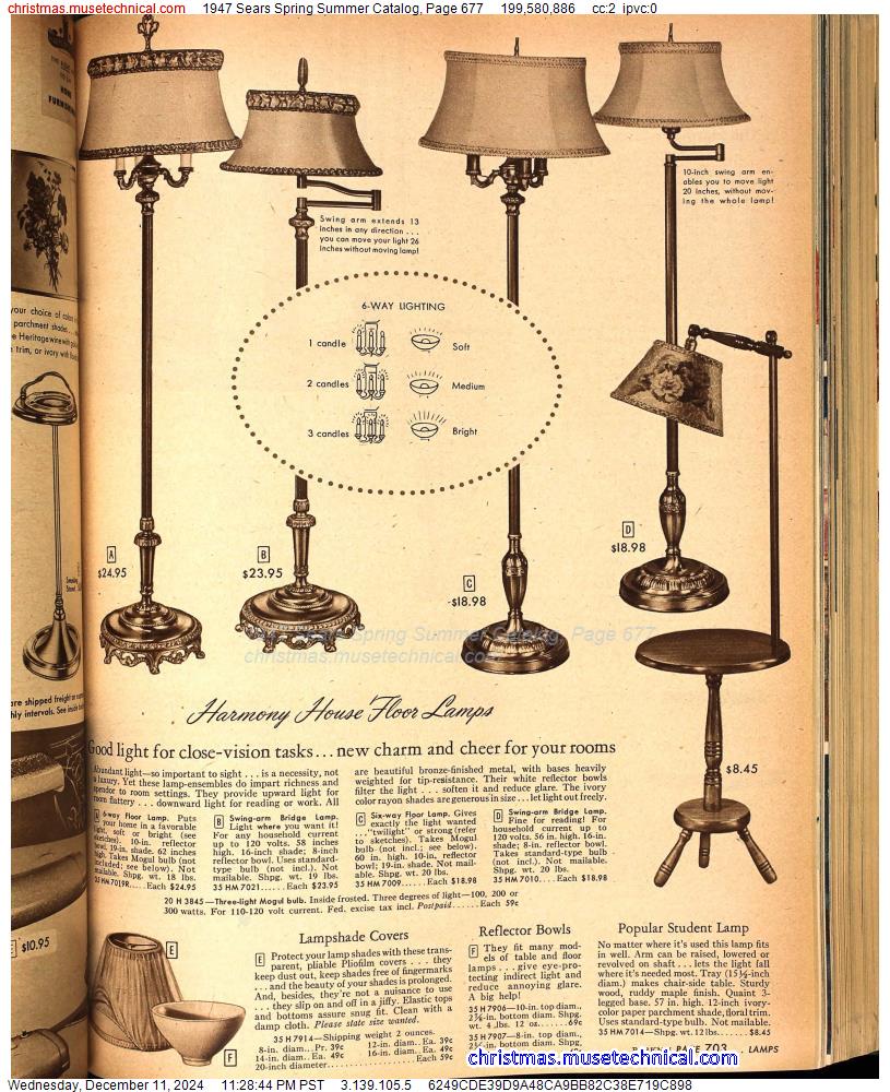 1947 Sears Spring Summer Catalog, Page 677