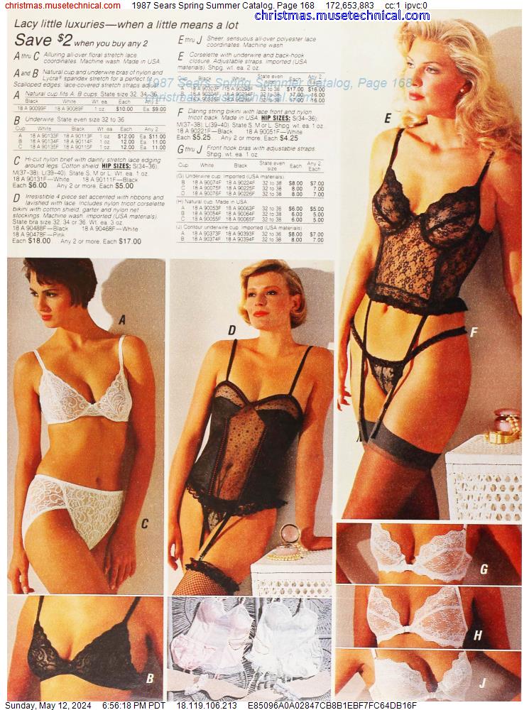 1987 Sears Spring Summer Catalog, Page 168
