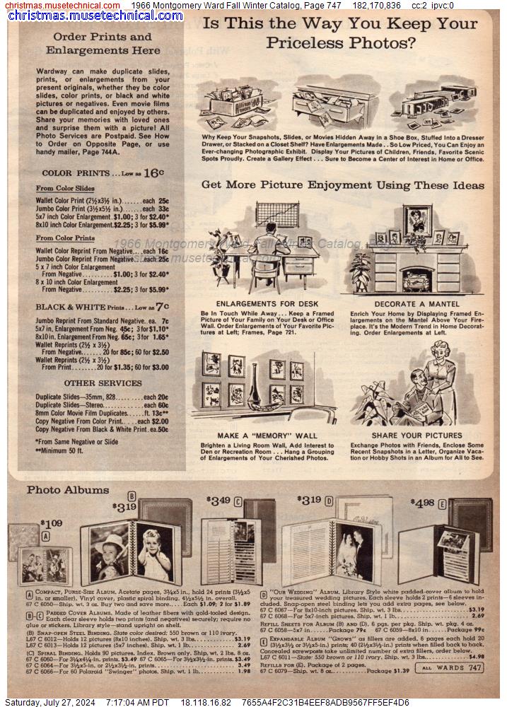1966 Montgomery Ward Fall Winter Catalog, Page 747