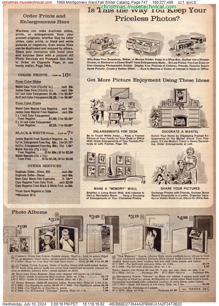 1966 Montgomery Ward Fall Winter Catalog, Page 747