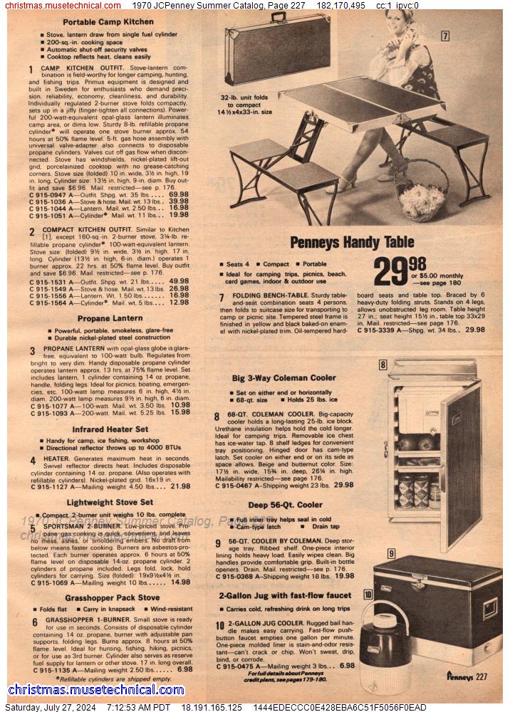 1970 JCPenney Summer Catalog, Page 227