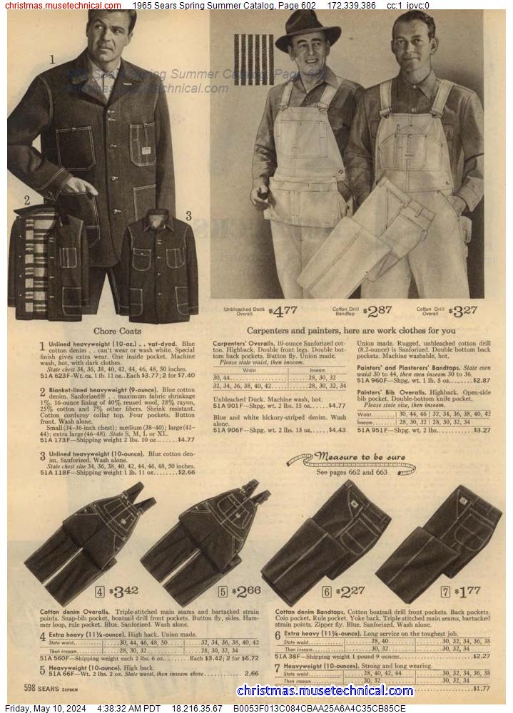 1965 Sears Spring Summer Catalog, Page 602