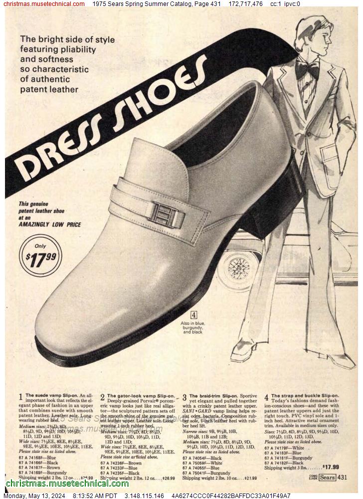 1975 Sears Spring Summer Catalog, Page 431