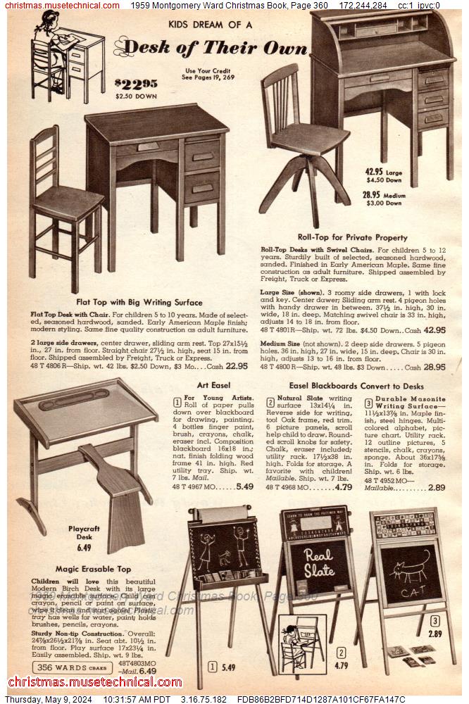 1959 Montgomery Ward Christmas Book, Page 360