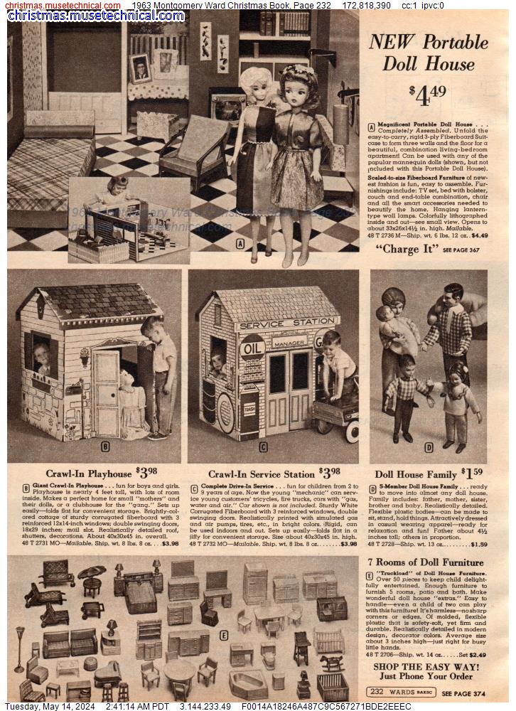 1963 Montgomery Ward Christmas Book, Page 232