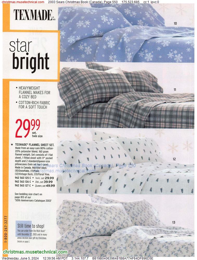 2003 Sears Christmas Book (Canada), Page 550