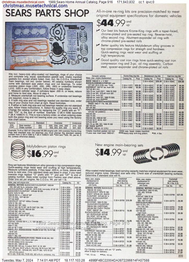 1989 Sears Home Annual Catalog, Page 916