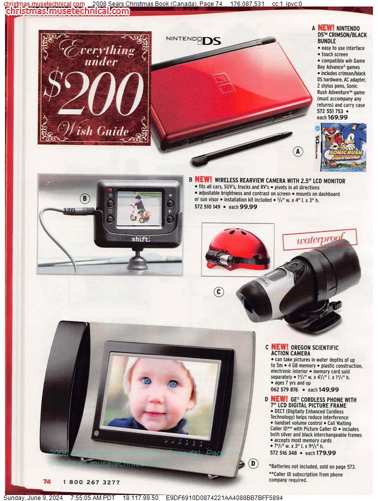 2008 Sears Christmas Book (Canada), Page 74