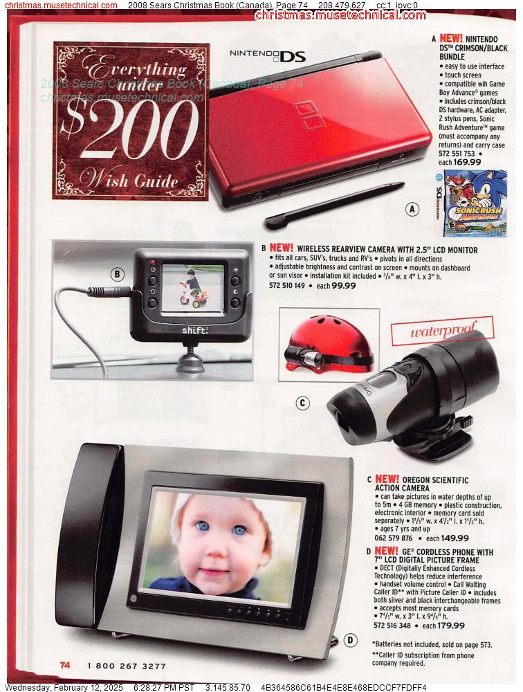 2008 Sears Christmas Book (Canada), Page 74