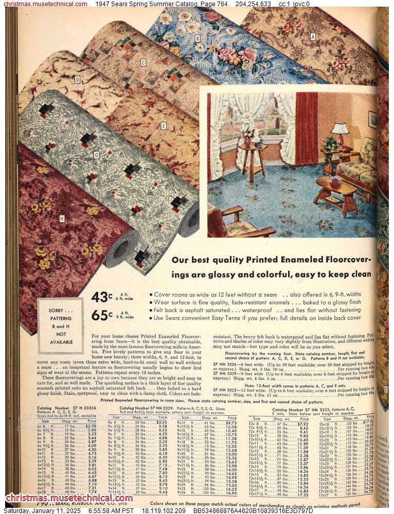 1947 Sears Spring Summer Catalog, Page 764