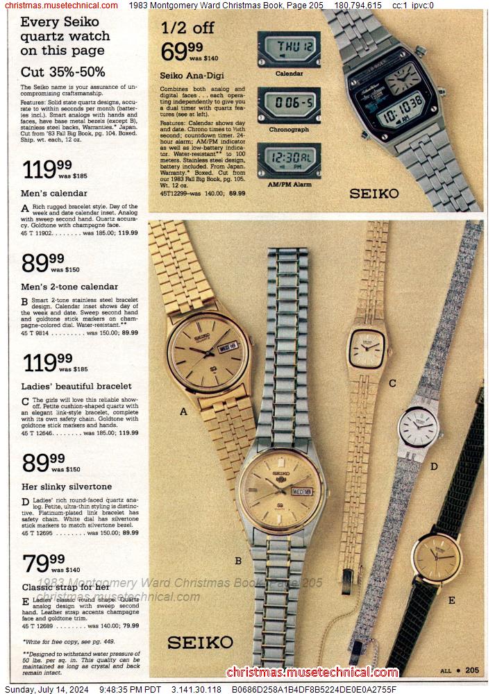 1983 Montgomery Ward Christmas Book, Page 205