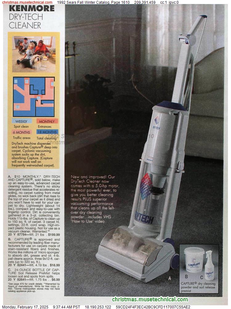 1992 Sears Fall Winter Catalog, Page 1610