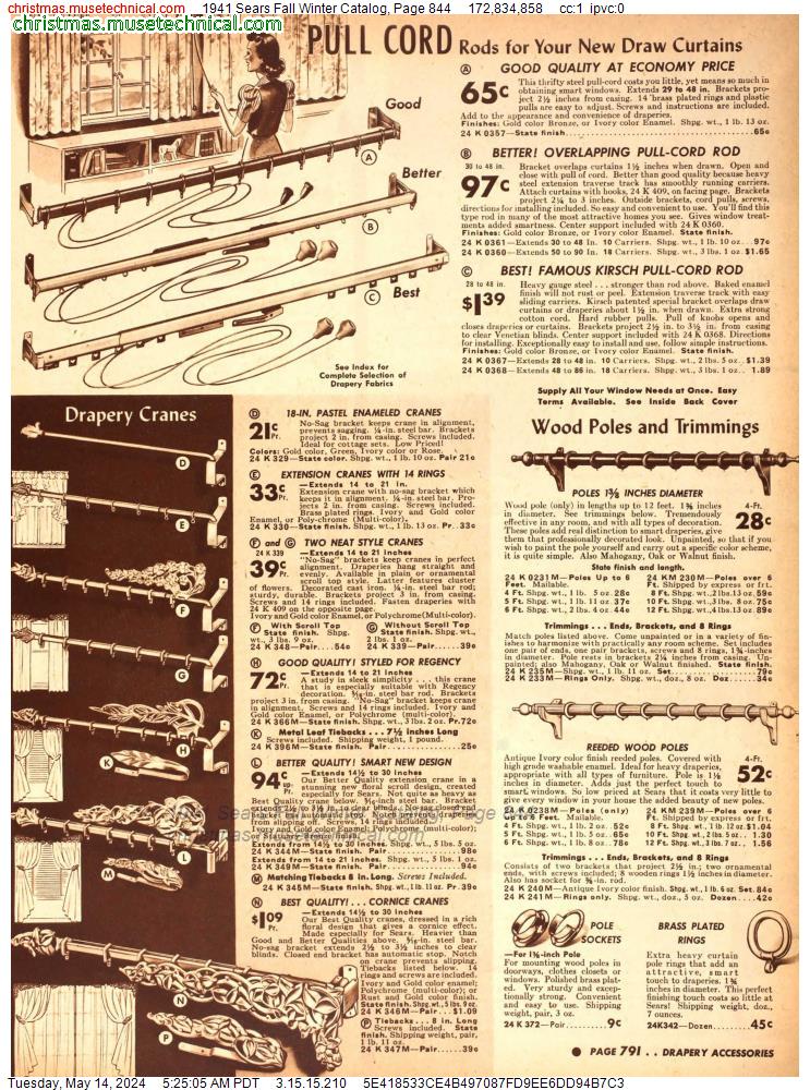 1941 Sears Fall Winter Catalog, Page 844