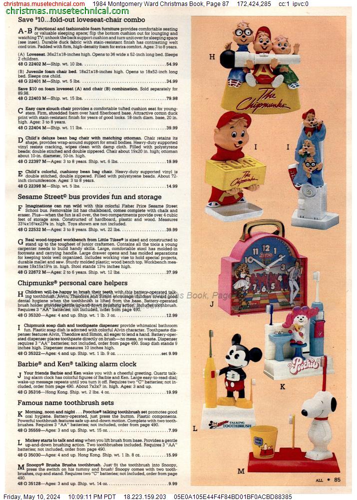 1984 Montgomery Ward Christmas Book, Page 87