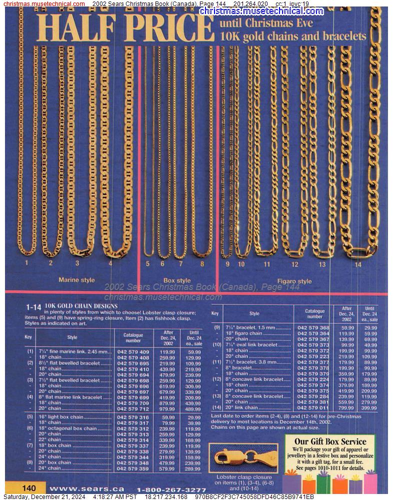 2002 Sears Christmas Book (Canada), Page 144