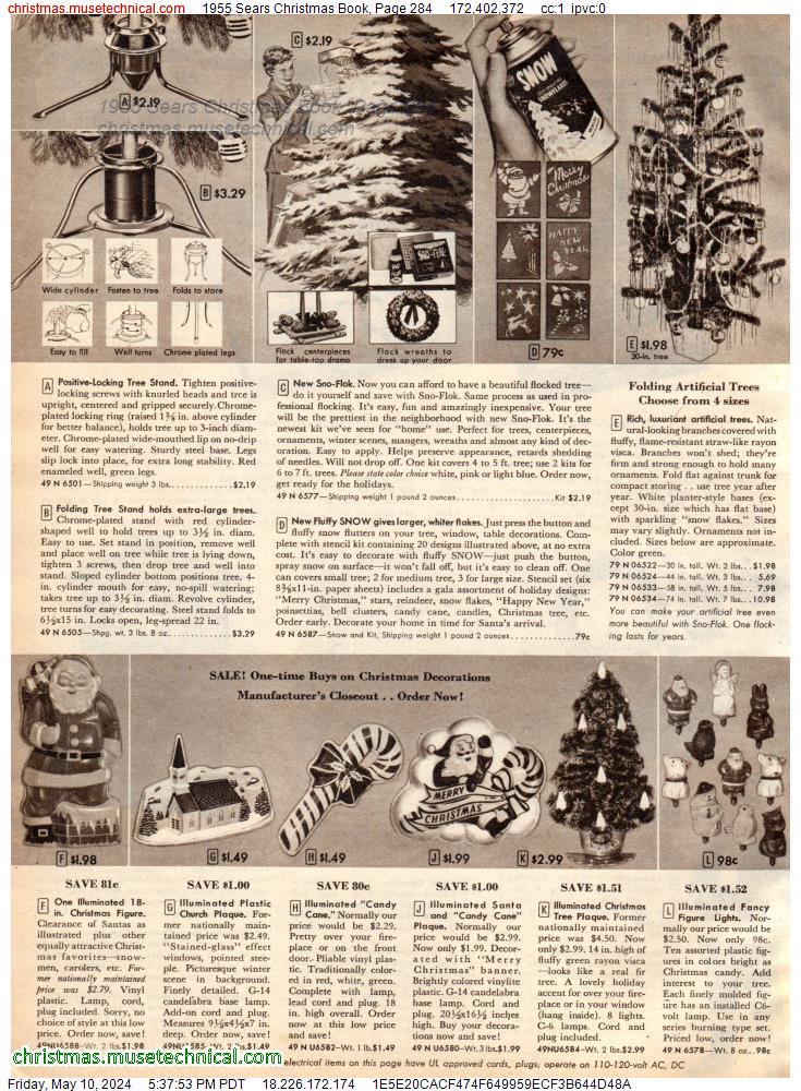 1955 Sears Christmas Book, Page 284