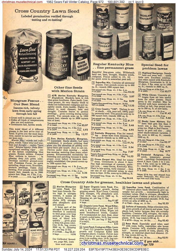1962 Sears Fall Winter Catalog, Page 972