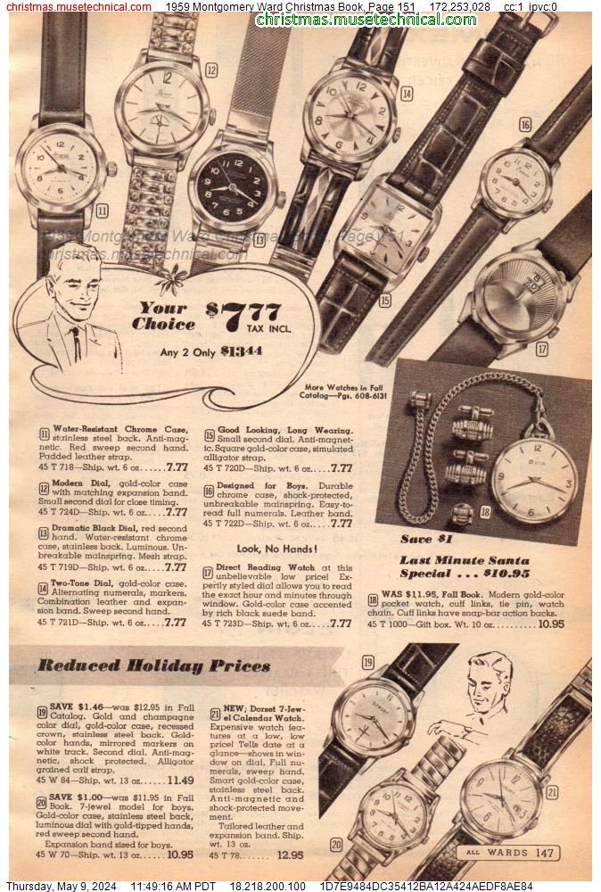 1959 Montgomery Ward Christmas Book, Page 151