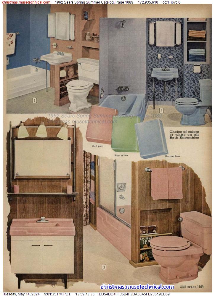 1962 Sears Spring Summer Catalog, Page 1089