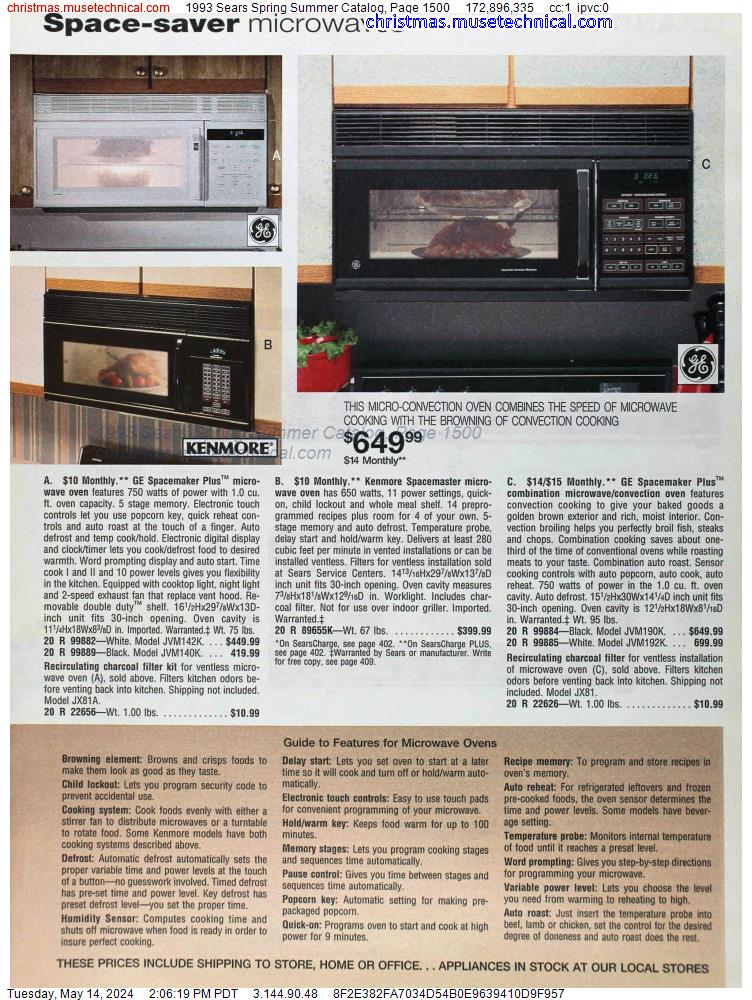 1993 Sears Spring Summer Catalog, Page 1500