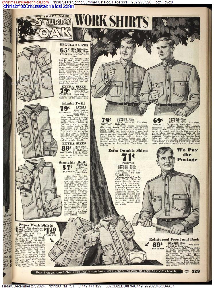 1930 Sears Spring Summer Catalog, Page 331